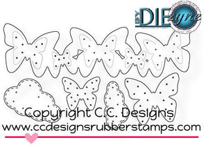 CC Designs Diezyne "Dotted Wings and Fluffy Things" Die Set