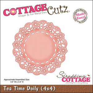 Cottage Cutz "Tea Time Doily" 4" x 4" Die