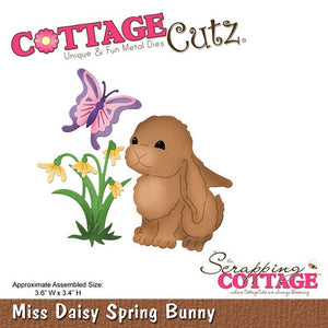 Cottage Cutz "Miss Daisy Spring Bunny" 4" x 4" Die