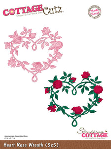 Cottage Cutz "Heart Rose Wreath" Die