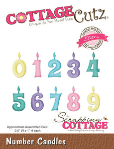 Cottage Cutz "Number Candles" Die