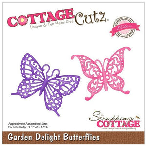 Cottage Cutz "Garden Delight Butterflies" 4" x 4" Die