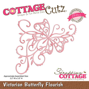 Cottage Cutz "Victorian Butterfly Flourish" Die