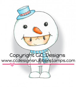 CC Designs Pollycraft "Frosty" Rubber Stamp