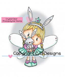CC Designs Pollycraft "Fairy Princess Bunny" Clear Stamp