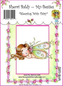 Sherri Baldy My Besties "Sleeping Wisp Fairy" Clear Stamp
