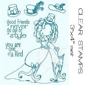 Tiddly Inks "Stylish Friends" Clear Stamp Set