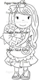 Paper Nest Dolls "Egg Coloring Avery" Rubber Stamp