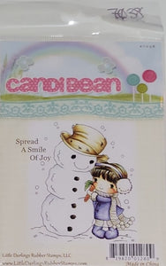 LDRS Creative CandiBean "Spread a Smile of Joy" Cling Rubber Stamp