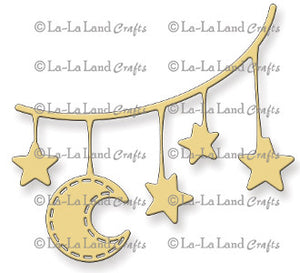 La-La Land Crafts "Moon and Stars Banner" Die