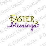 DeNami Design "Easter Blessings" Wood Mounted Stamp