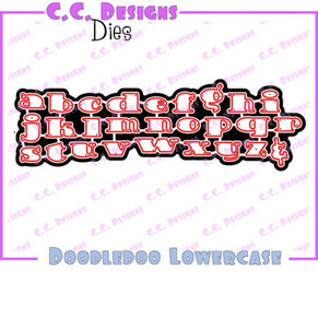 CC Designs *RETIRED* "Doodledoo Lowercase" Metal Outline Dies
