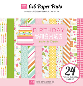 Echo Park Paper "Birthday Wishes Girl" 6" x 6" Paper Pad
