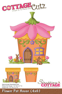 Cottage Cutz "Flower Pot House" 4" X 6" Die
