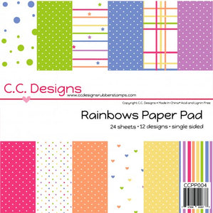 CC Designs RETIRED "Rainbows" 6" x 6" Paper Pad
