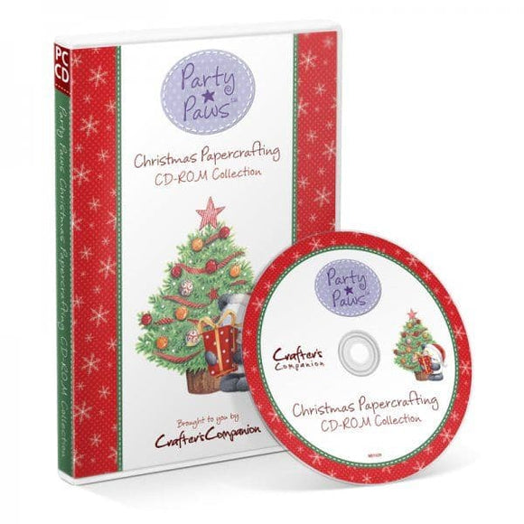 Crafter's Companion Party Paws Christmas Papercrafting Collection CD-ROM