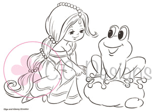 C.C. Designs Drozy's Darlings "Princess and the Frog" Rubber Stamp