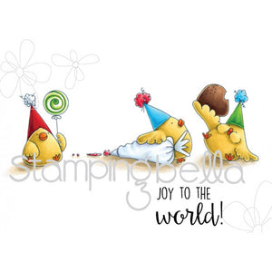 Stamping Bella Cool Chicks "Gingerbread Chicks" Rubber Stamp