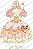 The Greeting Farm *RETIRED* Frou Frou "Believe" Rubber Stamp Set