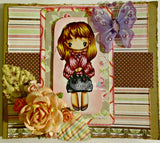 The Greeting Farm *RETIRED* "Miss Anya Bags" Rubber Stamp