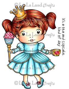 La La Land Crafts "Cupcake Princess Marci (w/sentiments)" Rubber Stamp