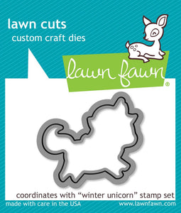 Lawn Fawn "Winter Unicorn" Custom Craft Die