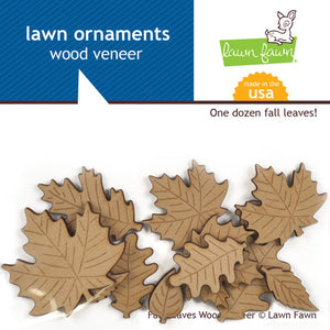 Lawn Fawn RETIRED "Fall Leaves" Wood Veneer