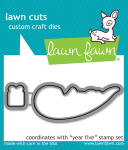 Lawn Fawn "Year Five" Custom Craft Dies
