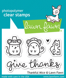 Lawn Fawn "Thankful Mice" Clear Stamp