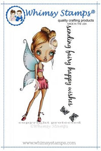 Whimsy Stamps/Lizzy Love "Fay the Fancy Fairy" Rubber Stamp