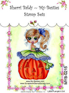 Sherri Baldy My Besties "Pumpkin Girl" Clear Stamp