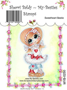 Sherri Baldy My Besties "Sweet Heart Bestie" Clear Stamp