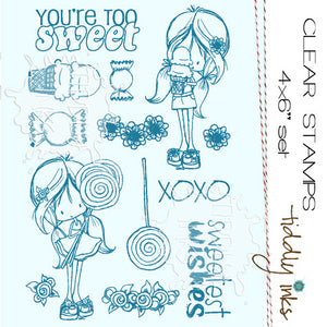 Tiddly Inks "Sweets For My Sweet" Clear Stamp Set