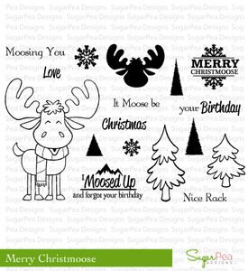 SugarPea Designs "Merry Christmoose" Clear Stamp