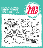 Avery Elle "Be A Unicorn" Clear Stamp