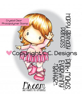 CC Designs Swiss Pixie *RETIRED* "Ballerina" Clear Stamp