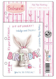 Crafter's Companion BeBunni "Hip Hip Hooray" Rubber Stamp Set
