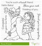 SugarPea Designs SugarSnap Collection "Tweet Friend" Clear Stamp