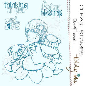 Tiddly Inks "Fairy Blessings" Clear Stamp