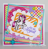 Kraftin' Kimmie "Unicorns and Rainbows" Clear Stamp Set