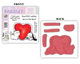 Crafter's Companion Barkley "Heartfelt Wishes" EZMount Rubber Stamp Set
