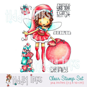 Tiddly Inks "Willow Christmas Fairy" Clear Stamp Set