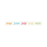 Doodlebug Design RETIRED Take Note "Calendar of Color" Washi Tape