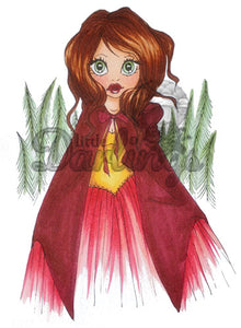 LDRS Creative Saturated Canary "Red Riding Hood" Unmounted Rubber Stamp