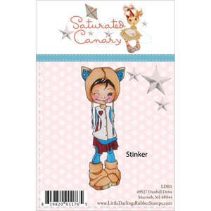 LDRS Creative Saturated Canary "Stinker" Unmounted Rubber Stamp