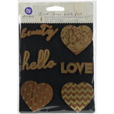 Prima Marketing Hearts and Phrases Wood Icons