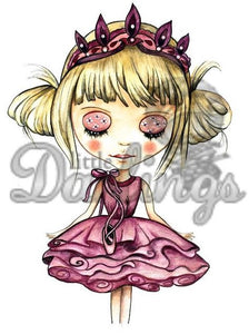 LDRS Creative Dollhouse "Tabitha" Rubber Cling Stamp