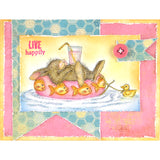 Stampendous/Happy Hoppers "Inner Tube Nap" Cling Stamp