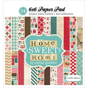 Carta Bella RETIRED "Home Sweet Home" 6" x 6" Paper Pad