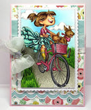 Kraftin Kimmie Moonlight Whispers "Minnie, Maisie and Me" Clear Stamp Set